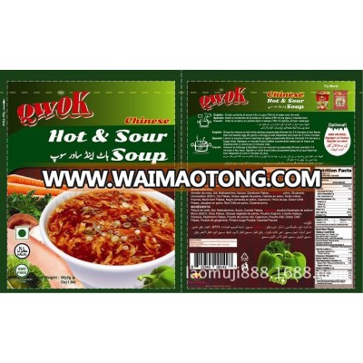 Halal hot & sour soup , powder shape soup